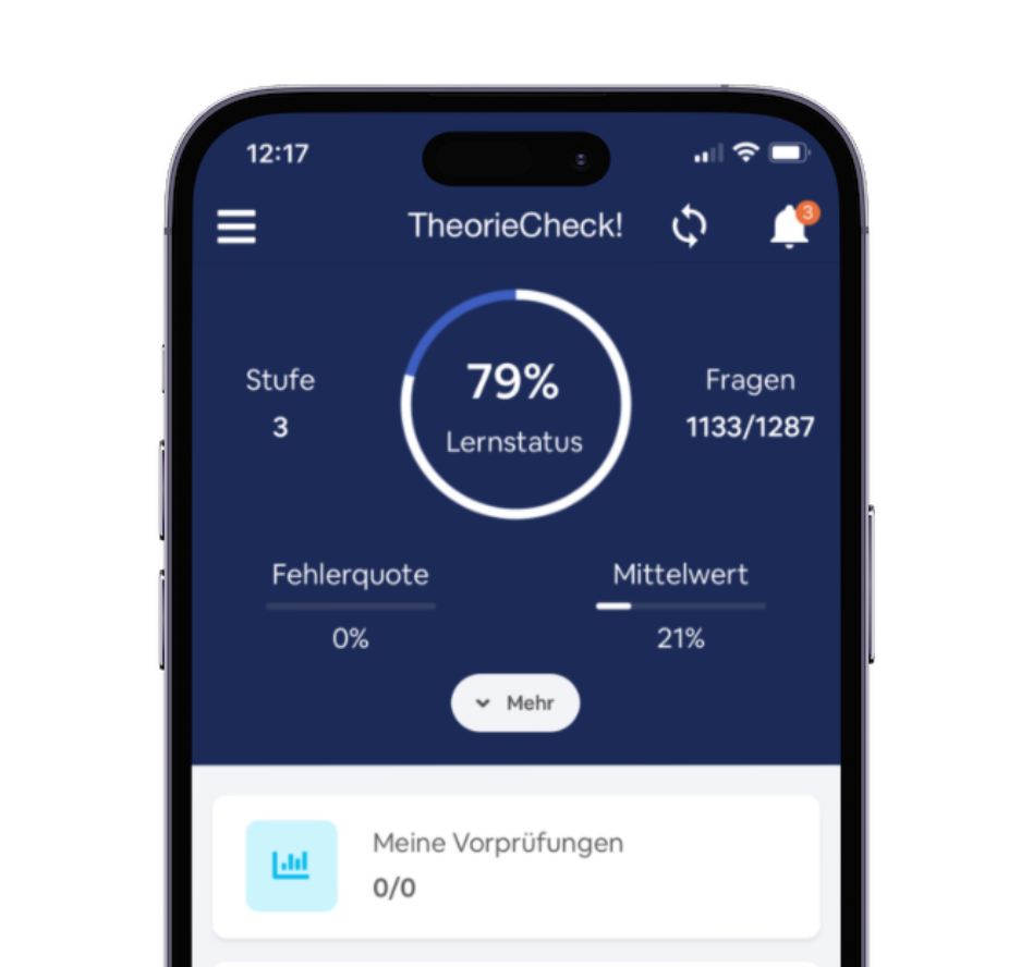 TheorieCheck Führerscheinlernapp